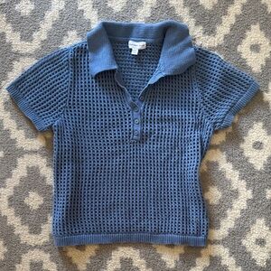 Calvin Klein Jeans Women’s Blue Knit Polo
